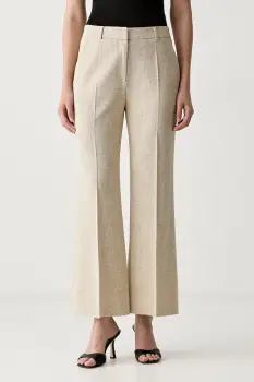 BOSS pantaloni pentru femei cu vascoza Talia-Crop imagine