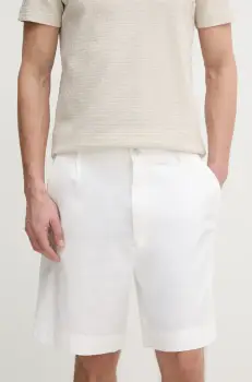 BOSS pantaloni scurti barbati, culoarea alb, 50546320 imagine