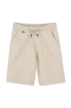 BOSS pantaloni scurti copii culoarea bej, talie reglabila, J51993 imagine