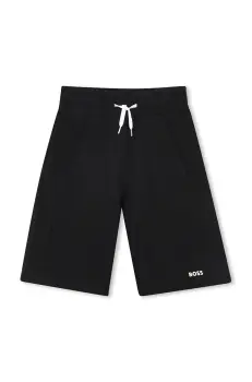 BOSS pantaloni scurti copii culoarea negru, talie reglabila, J51993 imagine