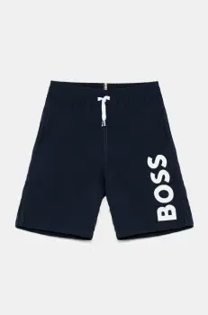 BOSS pantaloni scurti de baie copii culoarea albastru marin, J51973 imagine