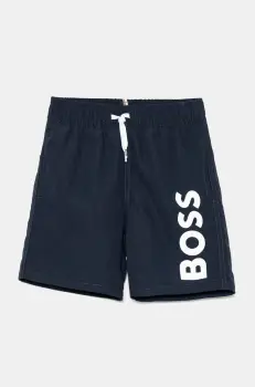 BOSS pantaloni scurti de baie copii culoarea albastru marin, J51973 imagine