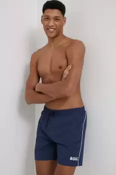 Boss pantaloni scurti de baie culoarea albastru marin imagine