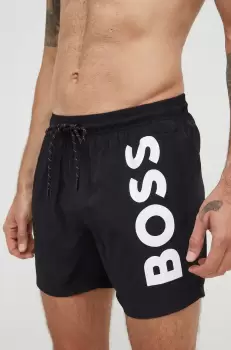BOSS pantaloni scurti de baie culoarea negru imagine