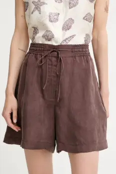 BOSS pantaloni scurti de dama din lyocell Tomica imagine