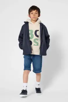 BOSS pantaloni scurti din denim pentru copii imagine