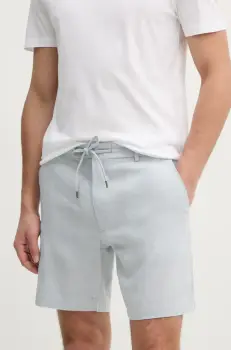 BOSS pantaloni scurti din in barbati, 50538016 imagine