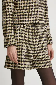 BOSS pantaloni scurti femei, culoarea negru, modelator, high waist, 50535205 imagine