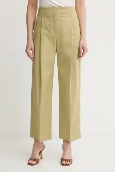 BOSS pantaloni wide leg pentru femei, din bumbac cu elastan Tulotta imagine