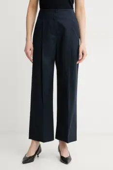 BOSS pantaloni wide leg pentru femei din bumbac cu elastan Tulotta imagine