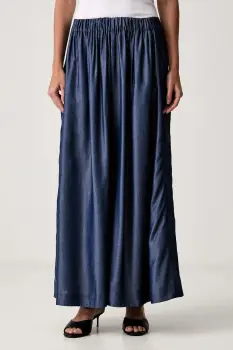 BOSS pantaloni wide leg pentru femei din lyocell Talini imagine