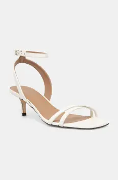 BOSS pantofi cu toc Charlize culoarea alb, 50542370 imagine