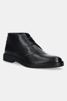BOSS pantofi de piele Calev culoarea negru, 50552548 imagine