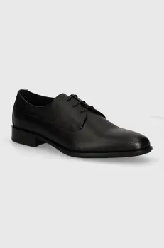 BOSS pantofi de piele Colby barbati, culoarea negru, 50523042 imagine