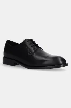 BOSS pantofi de piele Limber barbati, culoarea negru, 50536152 imagine