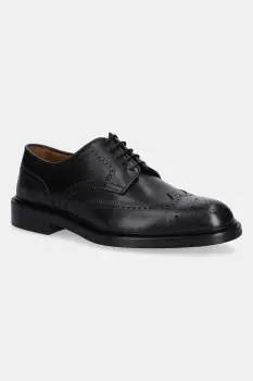 BOSS pantofi de piele Mosby culoarea negru, 50554263 imagine