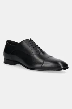 BOSS pantofi de piele Quillon culoarea negru, 50546774 imagine