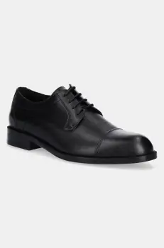 BOSS pantofi de piele Tayil barbati, culoarea negru, 50536144 imagine