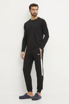 BOSS pijama barbati, culoarea negru, modelator, 50535718 imagine