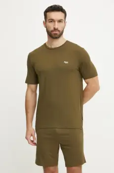 BOSS pijama barbati, culoarea verde, cu imprimeu, 50540627 imagine