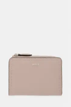 BOSS portofel de dama din piele Lenah Small Wallet imagine