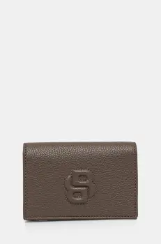 BOSS portofel femei, culoarea bej, 50536339 imagine