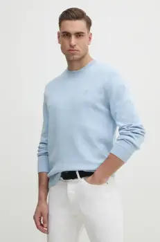 BOSS pulover de bumbac barbati, light, 50531574 imagine