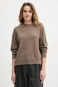 BOSS pulover de casmir culoarea maro, light, 50547883 imagine