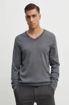 BOSS pulover de lana barbati, culoarea verde, light, 50468261 imagine