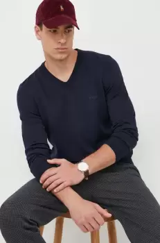 BOSS pulover de lana barbati, light imagine