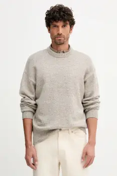 BOSS pulover de lana culoarea alb, 50550001 imagine