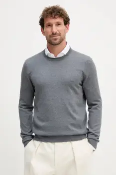 BOSS pulover de lana culoarea negru imagine