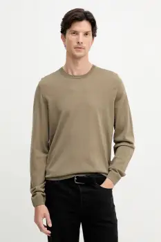 BOSS pulover de lana culoarea negru, light, 50468239 imagine