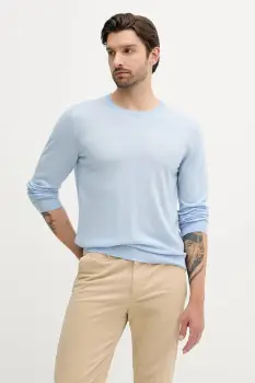 BOSS pulover de lana culoarea negru, light, 50468239 imagine