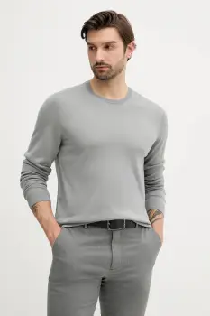 BOSS pulover de lana culoarea negru, light, 50468239 imagine