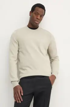 BOSS pulover din amestec de casmir BOSS CASUAL culoarea bej, light, 50471343 imagine