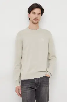 BOSS pulover din amestec de casmir BOSS CASUAL culoarea verde, light, 50471343 imagine