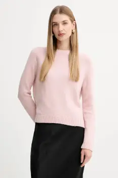 BOSS pulover din amestec de lana culoarea bej, 50478315 imagine