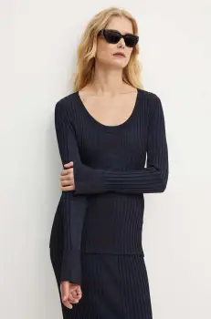 BOSS pulover femei, culoarea albastru marin, light, 50518357 imagine