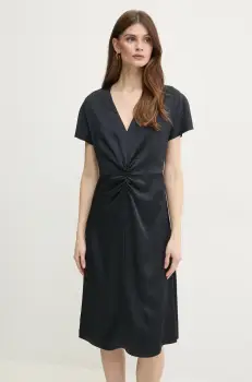 BOSS rochie culoarea albastru marin, mini, drept, 50537964 imagine