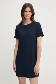 BOSS rochie culoarea bleumarin, mini, drept, 50541993 imagine