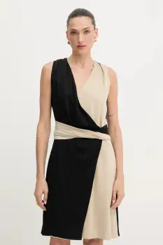 BOSS rochie culoarea negru, mini, evazati, 50542870 imagine