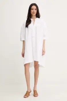 BOSS rochie din bumbac Dollana imagine