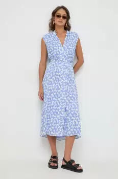 BOSS rochie maxi, evazati imagine