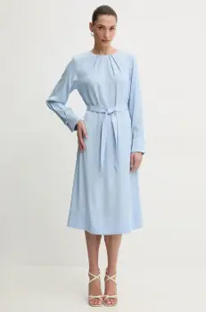 BOSS rochie midi, evazati, 50530538 imagine