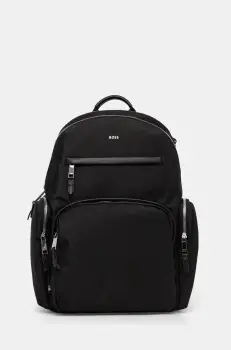 BOSS rucsac barbati, culoarea negru, mare, neted, 50536485 imagine