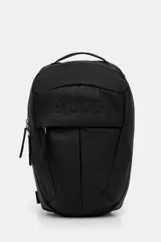 BOSS rucsac culoarea negru, mic, cu imprimeu, 50548087 imagine