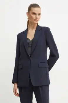 BOSS sacou culoarea albastru marin, un singur rand de nasturi, neted imagine