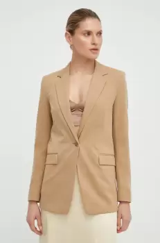 BOSS sacou culoarea bej, un singur rand de nasturi, neted imagine