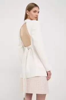 BOSS sacou culoarea bej, un singur rand de nasturi, neted imagine